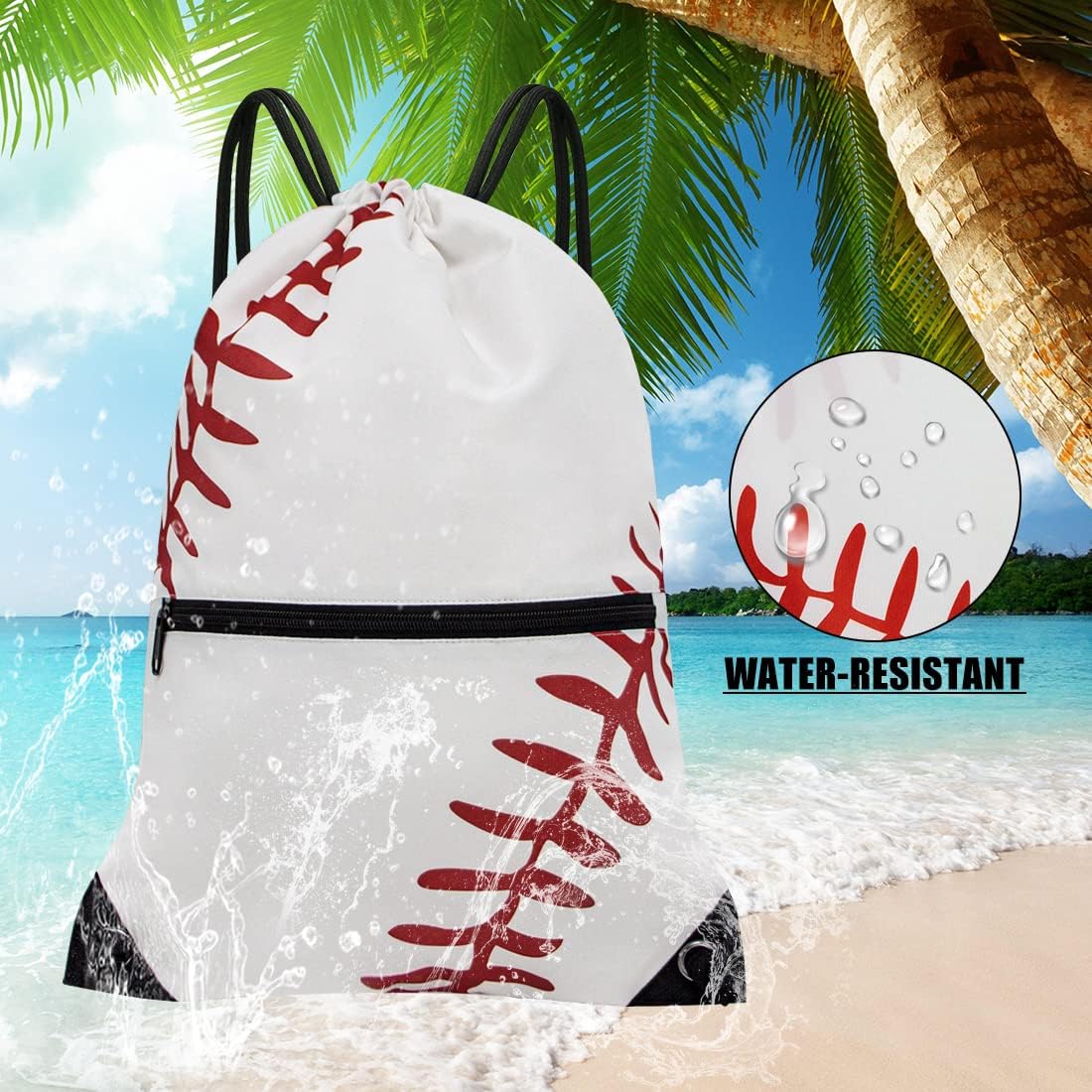 HOLYLUCK Drawstring Backpack Bag Sport Gym Sackpack