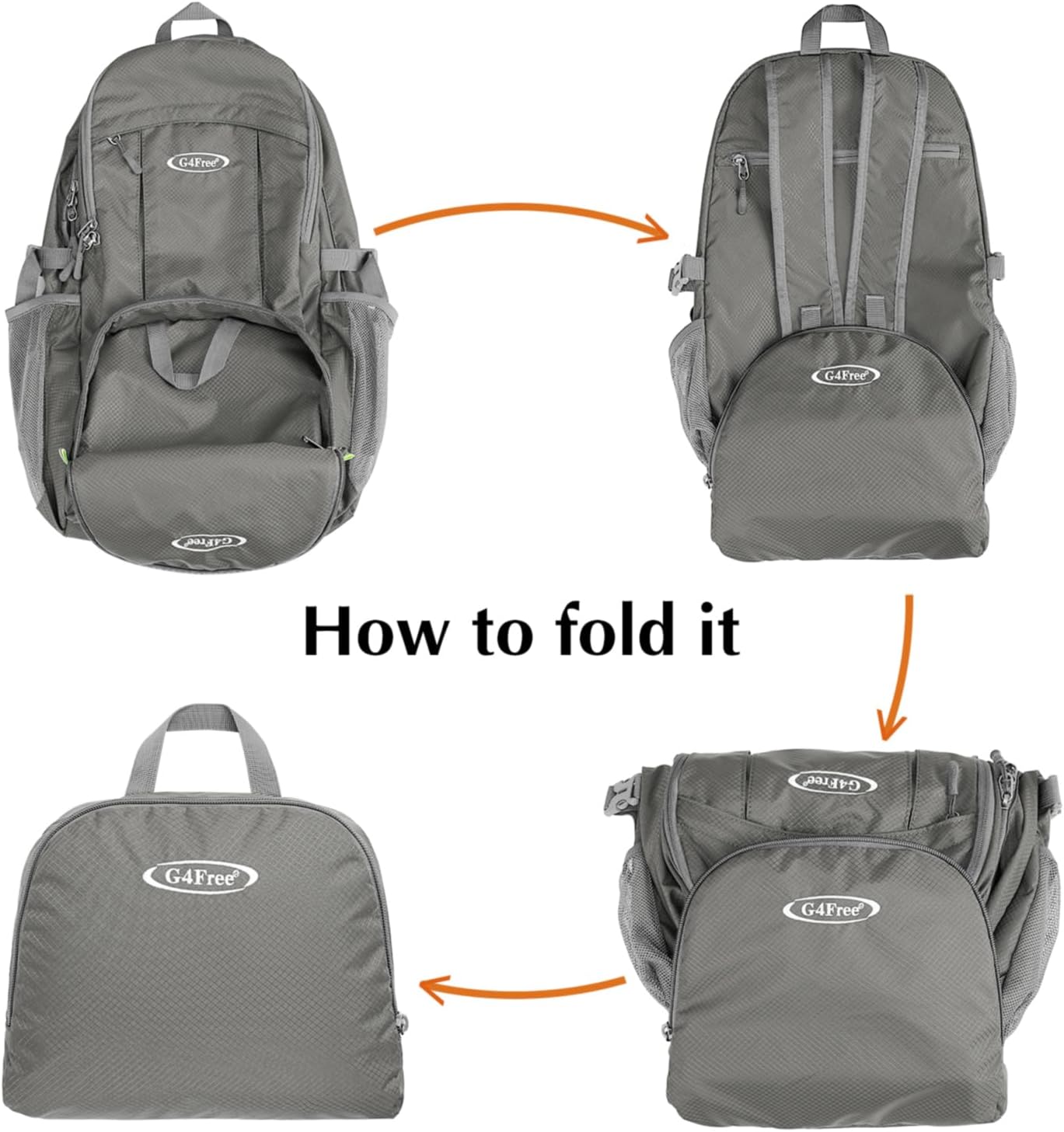 G4Free 40L Lightweight Packable Hiking Backpack, Waterproof Travel Daypack
