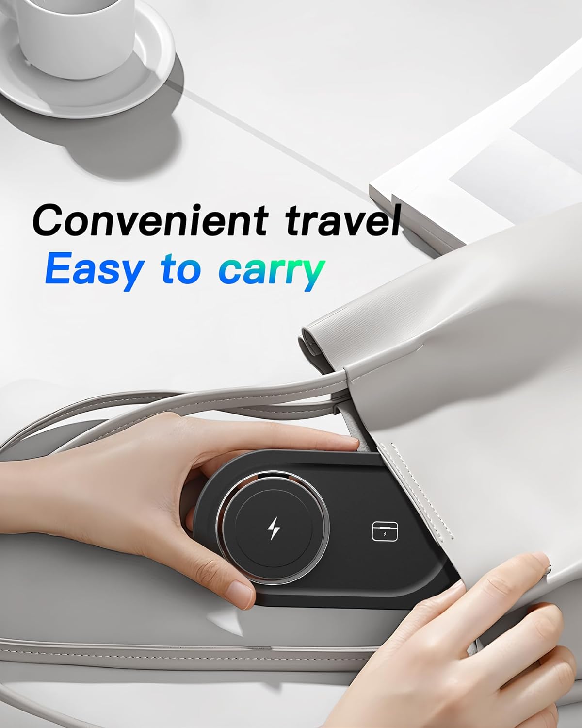 Upgraded 3 in 1 Wireless Charging Station for Apple Devices, Faster Mag-Safe Charger Stand, Magnetic Charger Station for iPhone 17/16/15/14/13/12 Series & AirPods Pro & Apple Watch Series (Black)