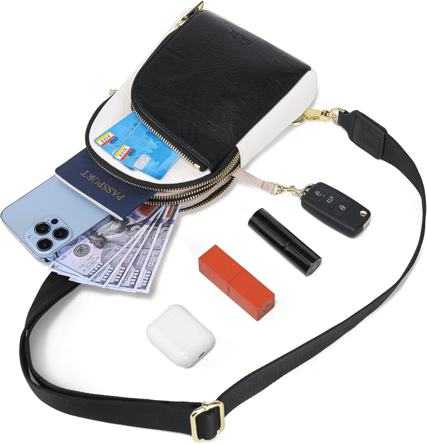 INICAT RFID Blocking Sling Bag Anti Theft Crossbody Bags for Women Travel Fanny Pack Cross Body for Woman Chest Bag