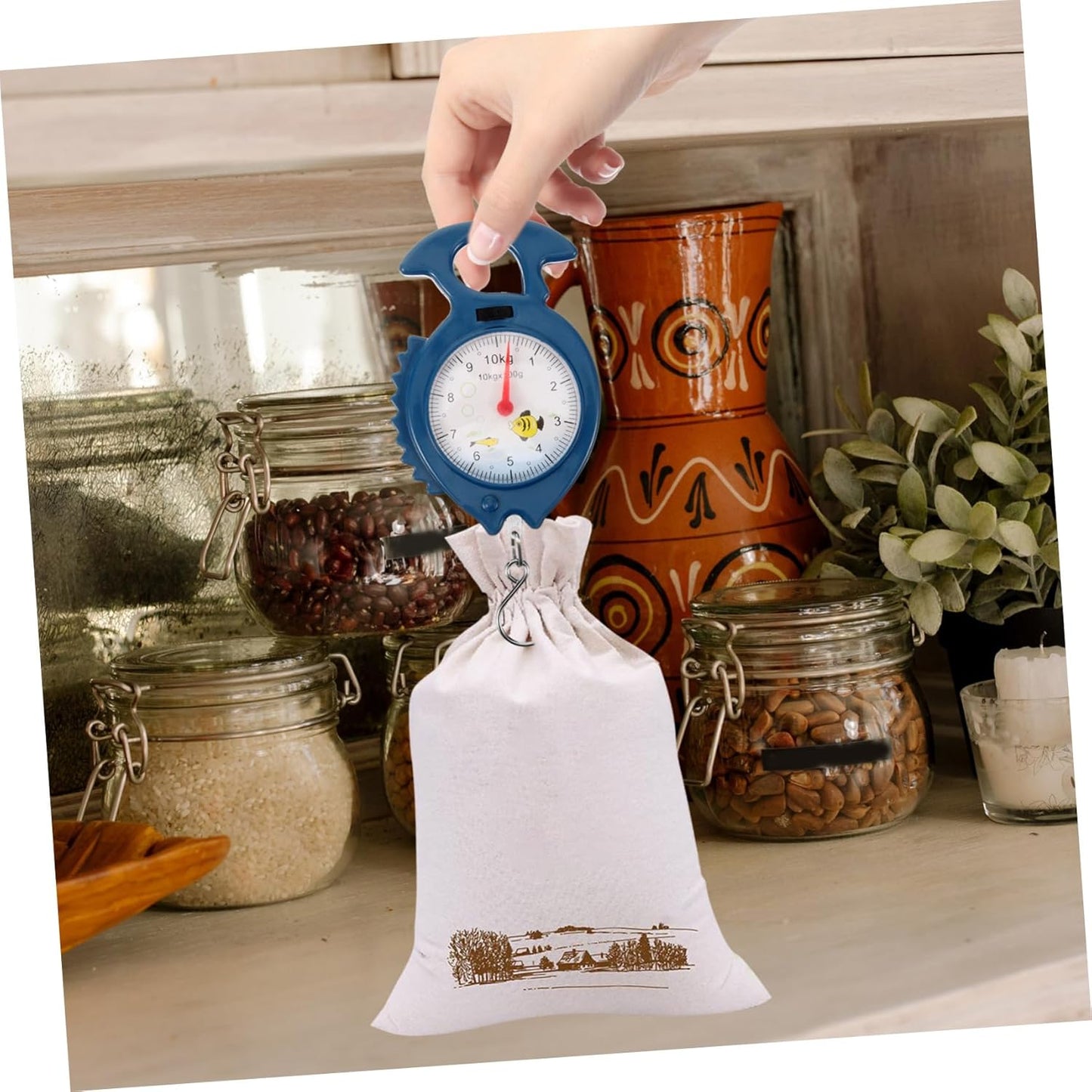 LIFKOME Manual Hanging Scale High Accuracy Small Scale for Luggage Kitchen and Outdoor Use