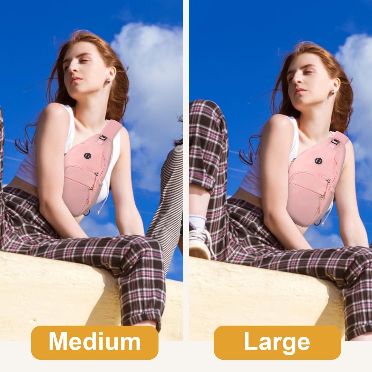 Crossbody Bags for Women Man Waterproof Sling Bag Backpack Trendy Casual Cross Body Bag with