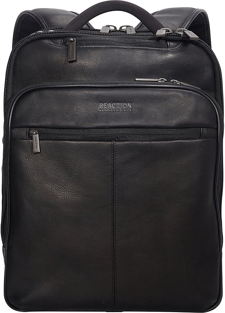 Kenneth Cole Reaction Out Of The Bag Manhattan Colombian Leather RFID 15.6" Laptop Briefcase