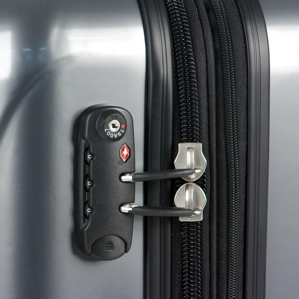 DELSEY PARIS Helium Aero Hardside Expandable Luggage with Spinner Wheels, Black, Carry-On 19 Inch