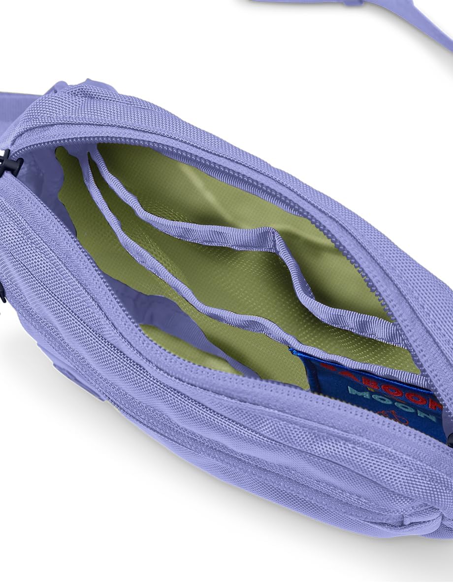 Baboon to the Moon Fanny Pack - Trendy, Compact, Water-Repellent Waist Bag in Multiple Colors and Sizes for Men and Women (Mystic Violet, Mini (1.5L))