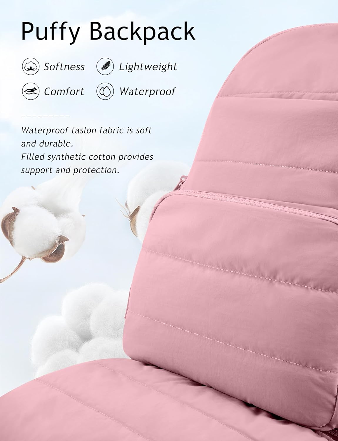 Travel Backpack for Women, 15.6 Inch College Laptop Backpack, Water Resistant Work Backpacks, Cute Quilted Bookbag