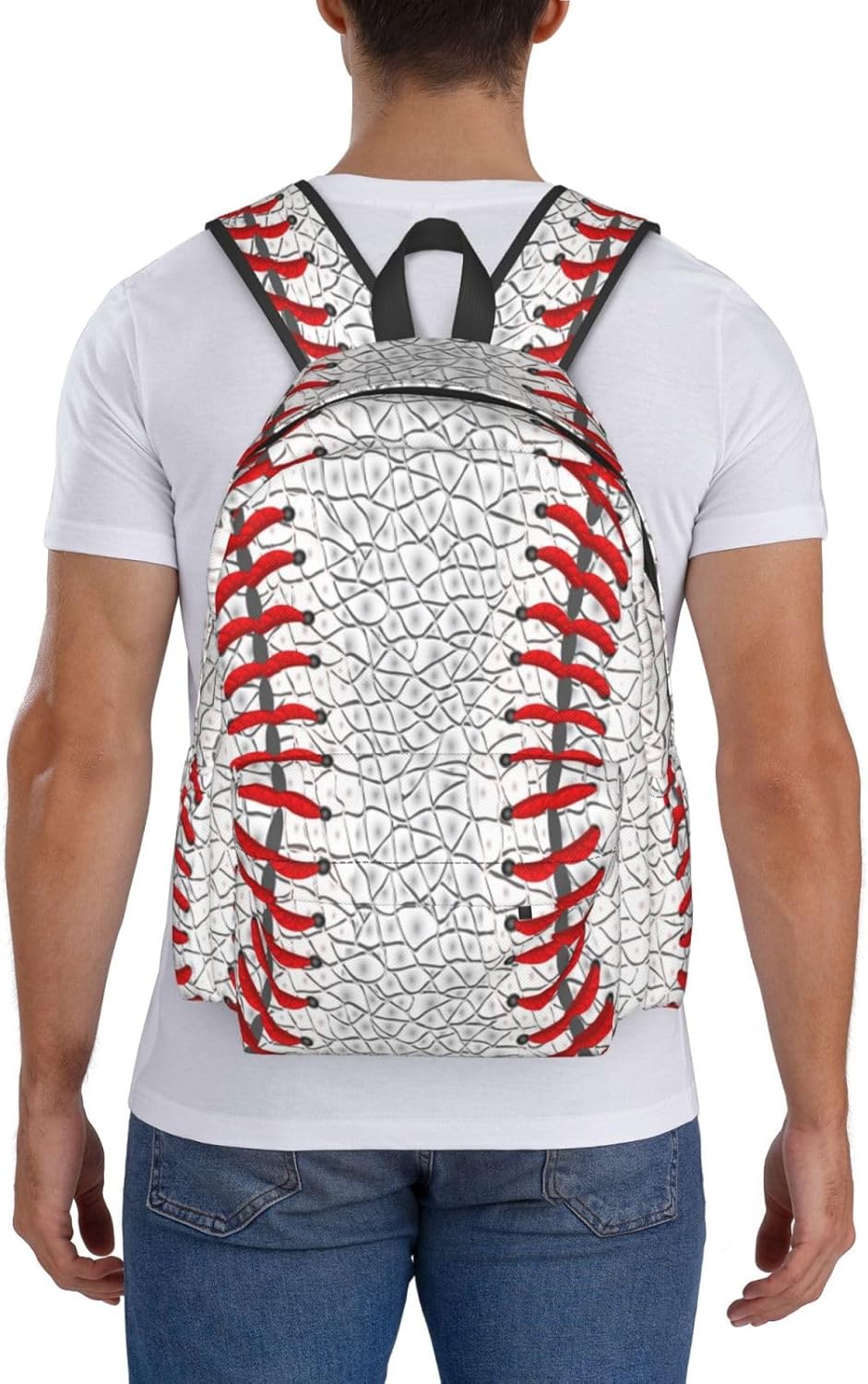 Baseball Backpack School Bag Lightweight Bookbag Laptop Travel Daypack For Kids Girls Boys Teens