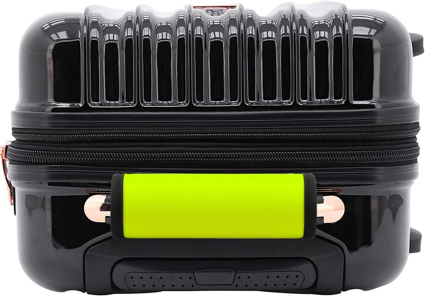 Luggage Handle Wrap 6 Pack-Neoprene Luggage Handle Wraps for Suitcase/Beach Bag/Backpacks Bright Suitcase Identifiers Travel Accessories for Airplane (Black)