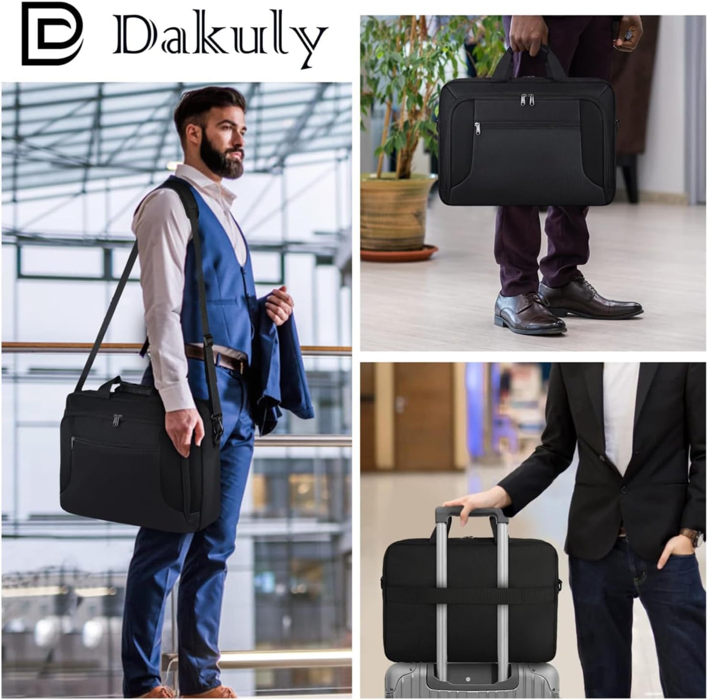 Laptop Bag 17.3 Inch Laptop Briefcase Large Waterproof Laptop Case for Men Women Business Office