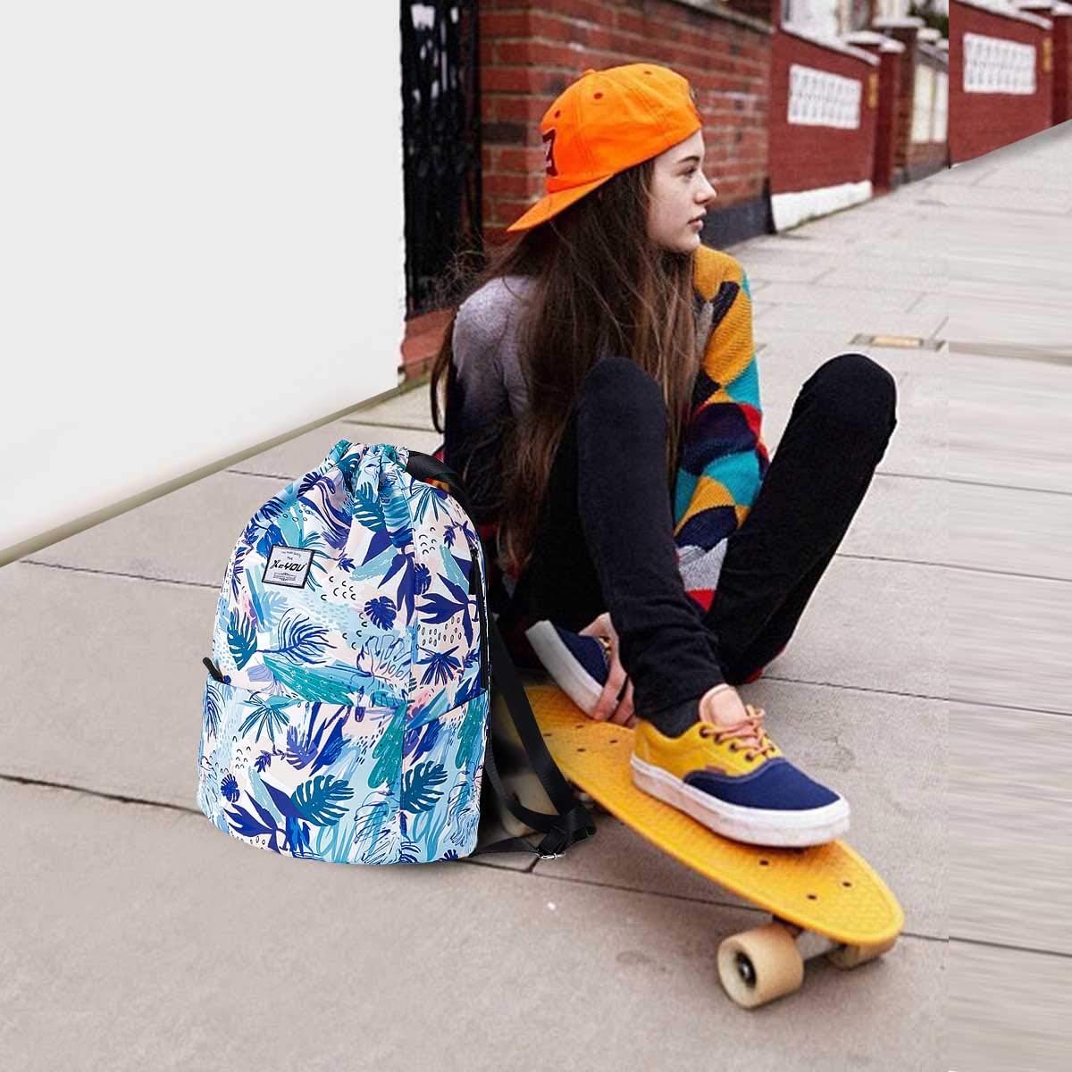 XEYOU Drawstring Sports Backpack Lightweight Gym Yoga Sackpack Shoulder Rucksack Casual Outdoor Daypack for Women and Men