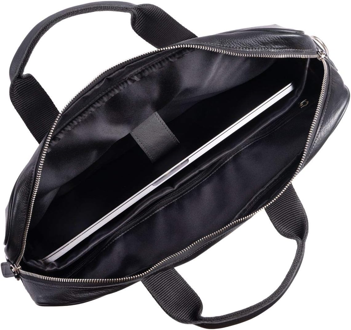 KomalC 16 Inch Leather briefcases Laptop Messenger Bags for Men and Women Best Office Satchel Bag
