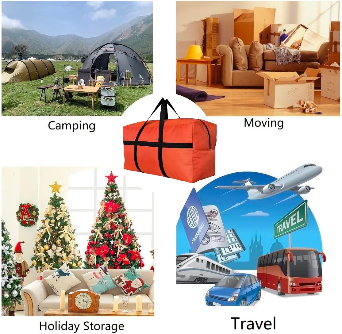 Extra Large Storage Duffle Bag for Travel, Black Oversized Giant Big Traveling Duffle Bag