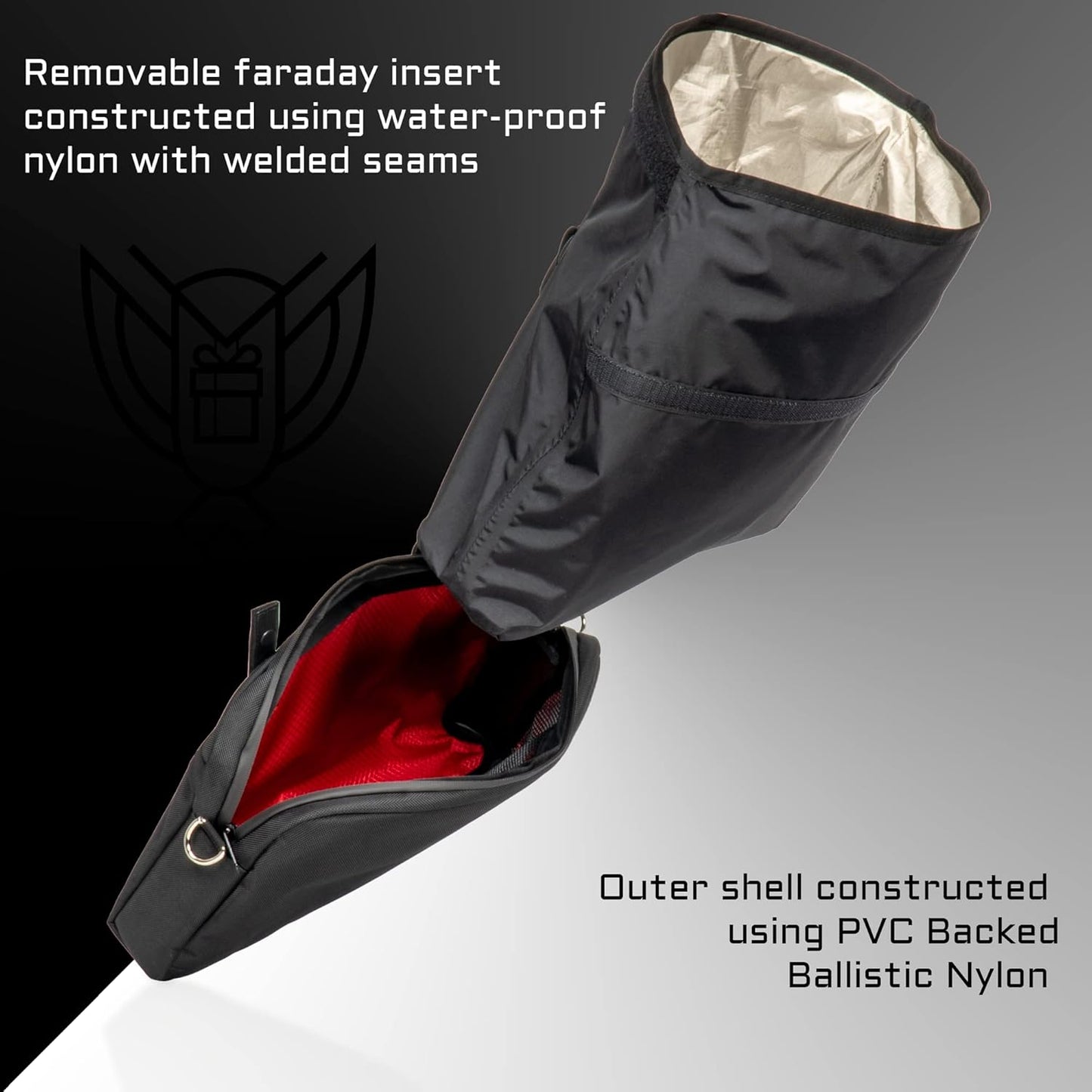 Xtreme Sight Line ~ Xecutive Transport Faraday Duffel Bag with Removable XTECH Pouch for Computer