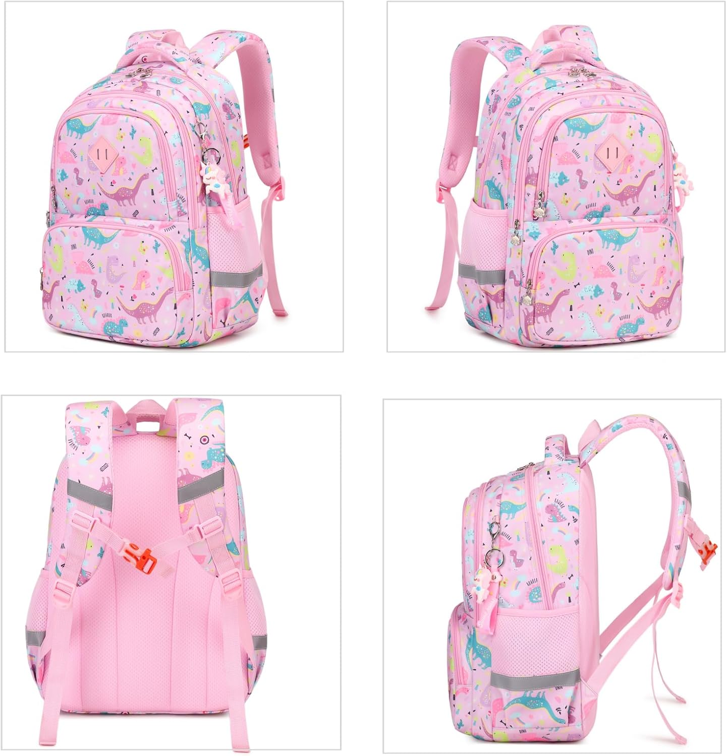Girls backpack,Backpack for Girls,Lightweight Print Kids Backpack Cute Elementary Middle School Bag(Pink-1)