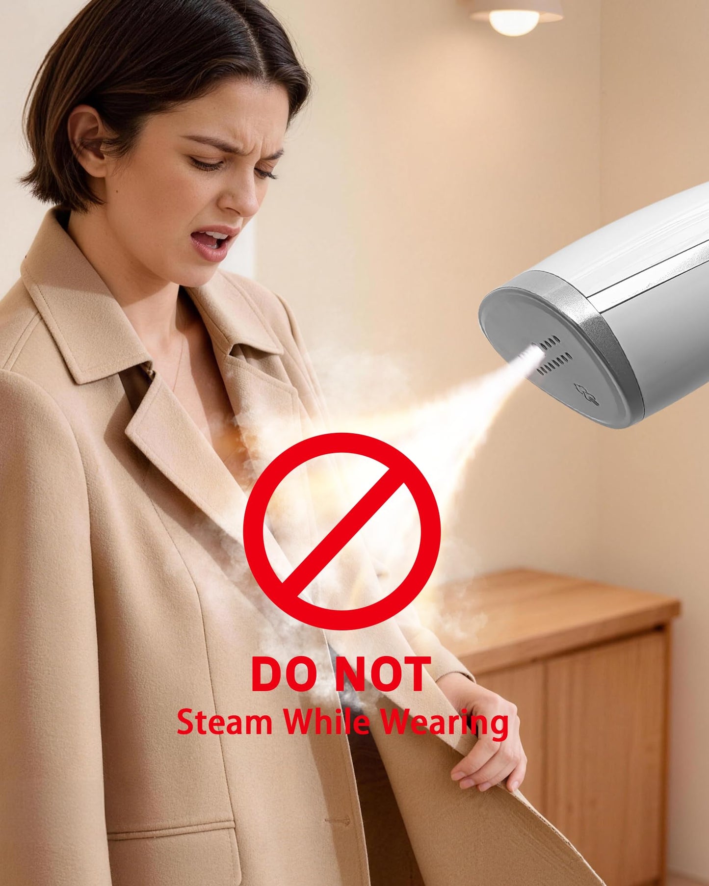 OGHom Portable Travel Handheld Steamer for Clothes, Garment Wrinkle Remover