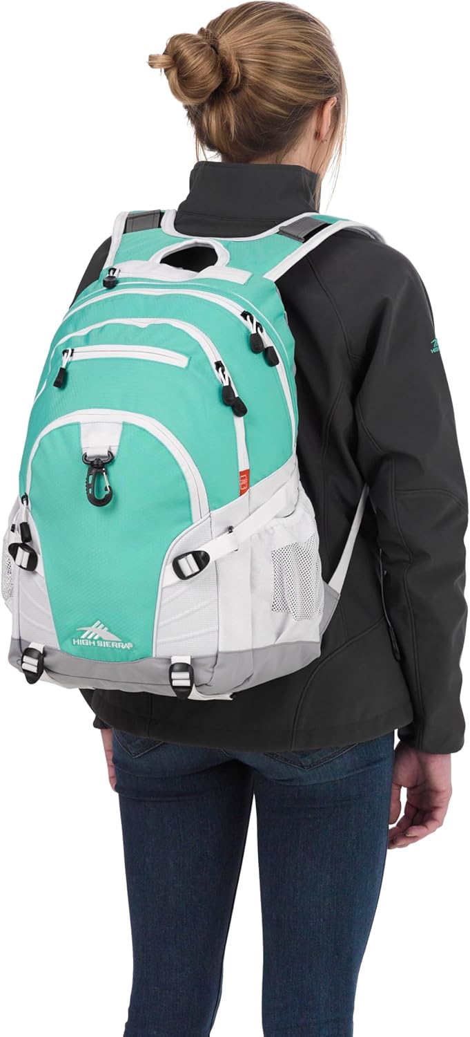 High Sierra Loop Backpack, Travel, or Work Bookbag with tablet sleeve, One Size