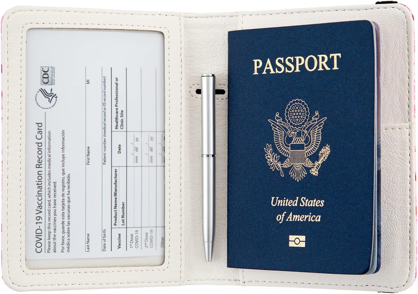 passport Holder,Rfid Blocking Travel Wallet Credit Card Case Cute Passport cover for Women/Men,Boys Girls Gift Travel Essentials (Mermaid)