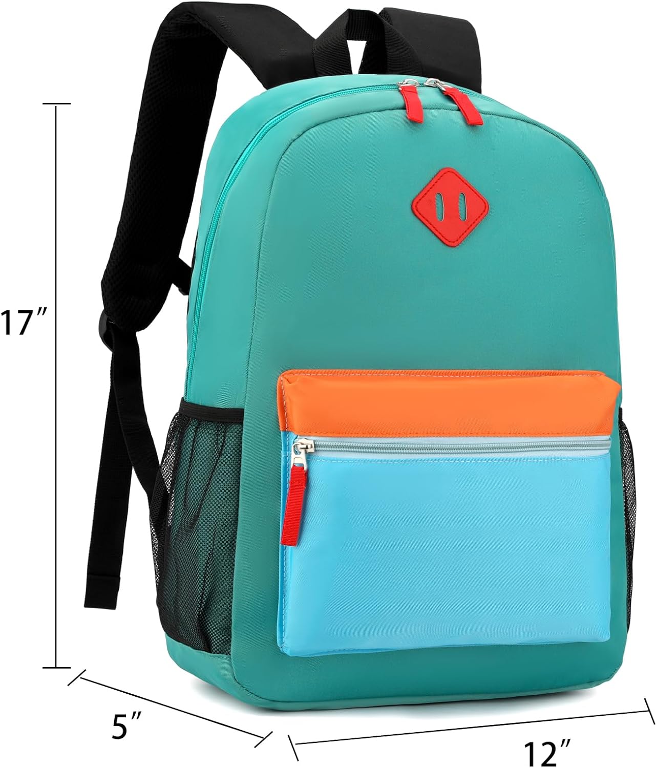 Backpack Set for Girls Boy Kids Backpack with Lunch Box for Elementary Primary Kindergarten School Bag (Blue Yellow, Large)