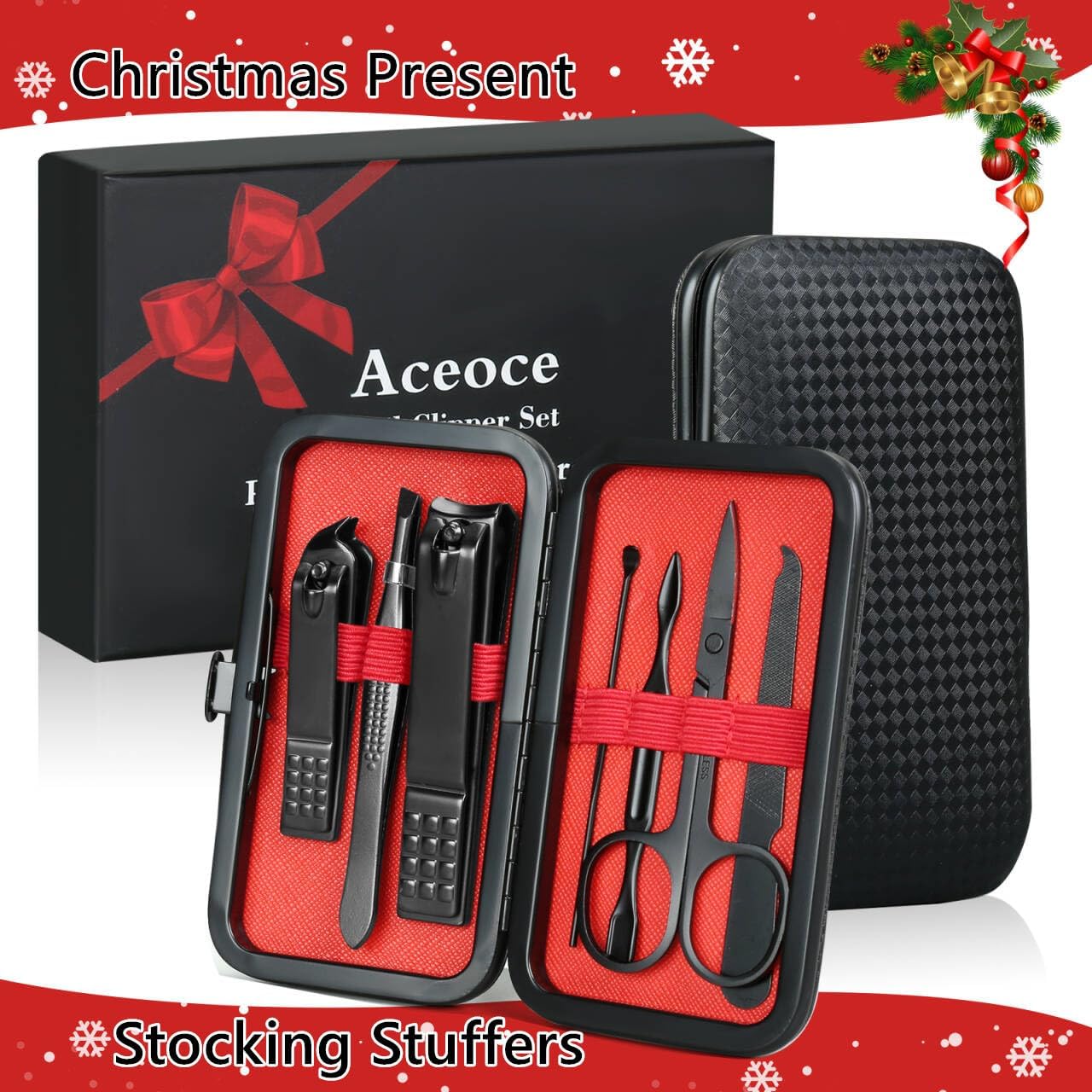Aceoce Manicure Set Professional Nail Clippers Set Manicure Pedicure Kit