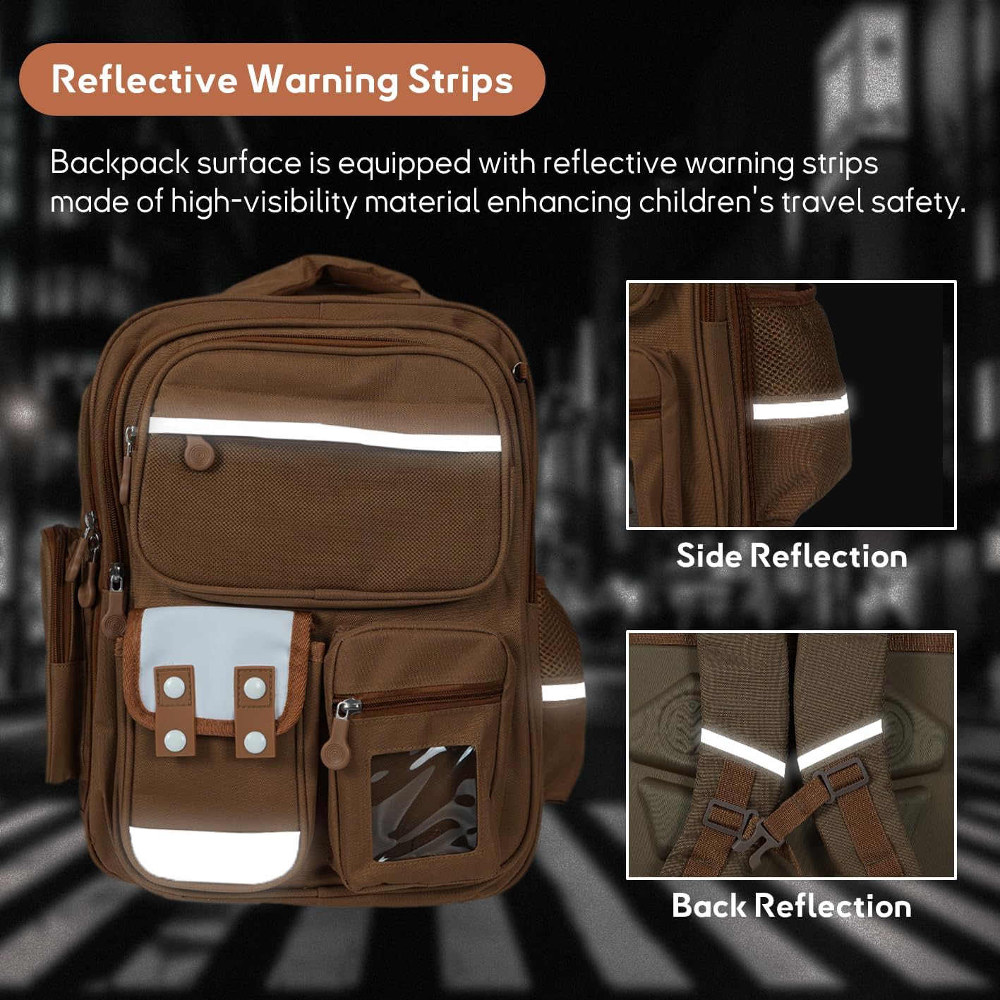 Kids Backpack for Kids, Lightweight Waterproof Khaki Backpack for School, Kindergarten Elementary