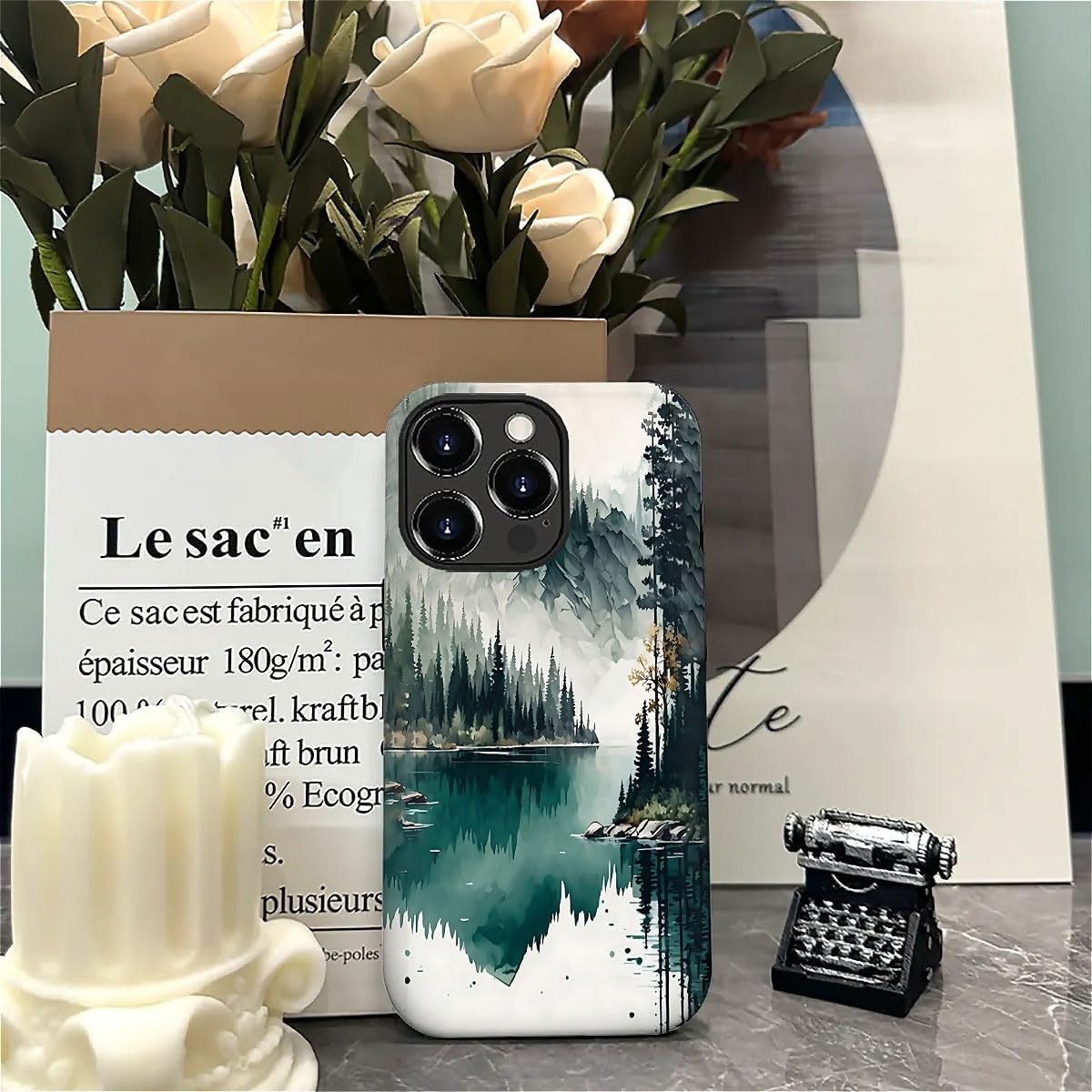 SEized Case Compatible with for iPhone 16 Pro Max,Mountain Forest Landscape Phone Case for Girl Women Boy Men,Durable Protection Phone Case for iPhone 16 Pro Max
