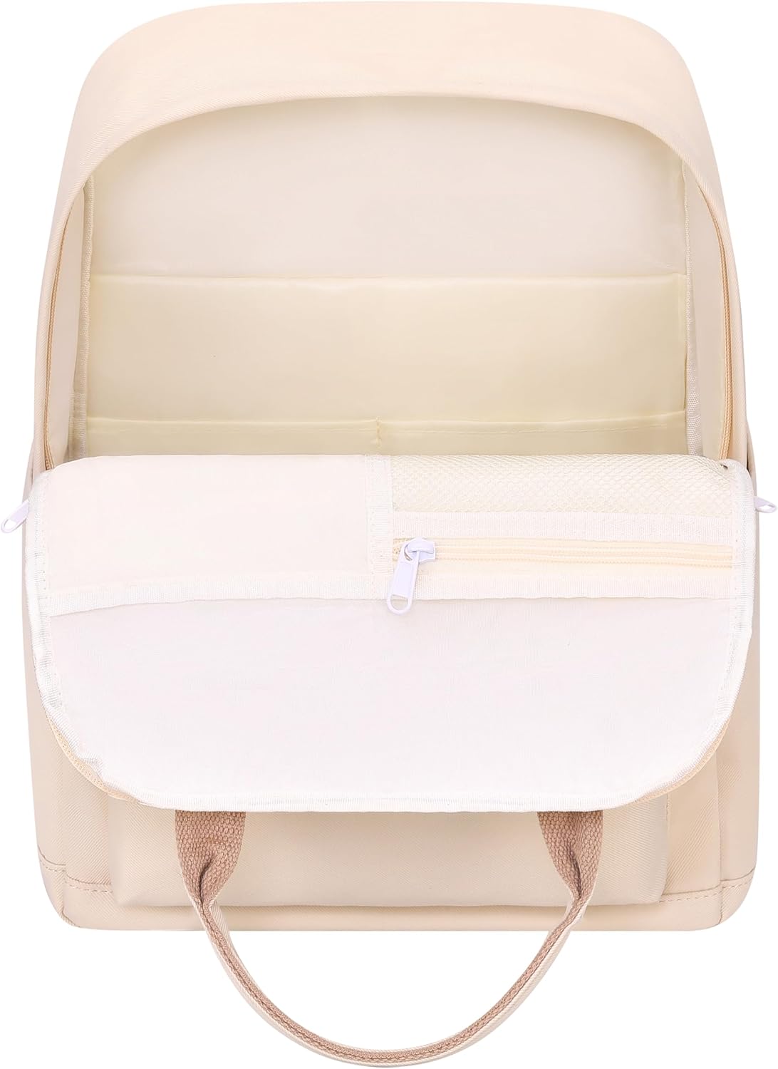 Backpack Casual Cute Lightweight Daypack Water Resistant College Kawaii Backpack for Teen Girls(BP23ST1-white)
