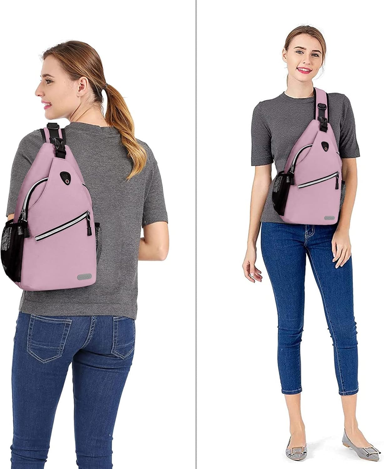 MOSISO Sling Backpack, Multipurpose Crossbody Shoulder Bag Travel Hiking Daypack