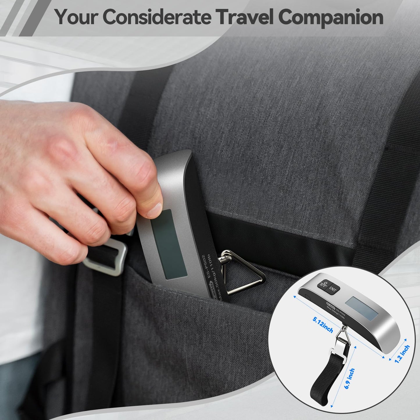 Luggage Scale Dr.meter 2 Pack Travel Essential Digital Luggage Weight Scale