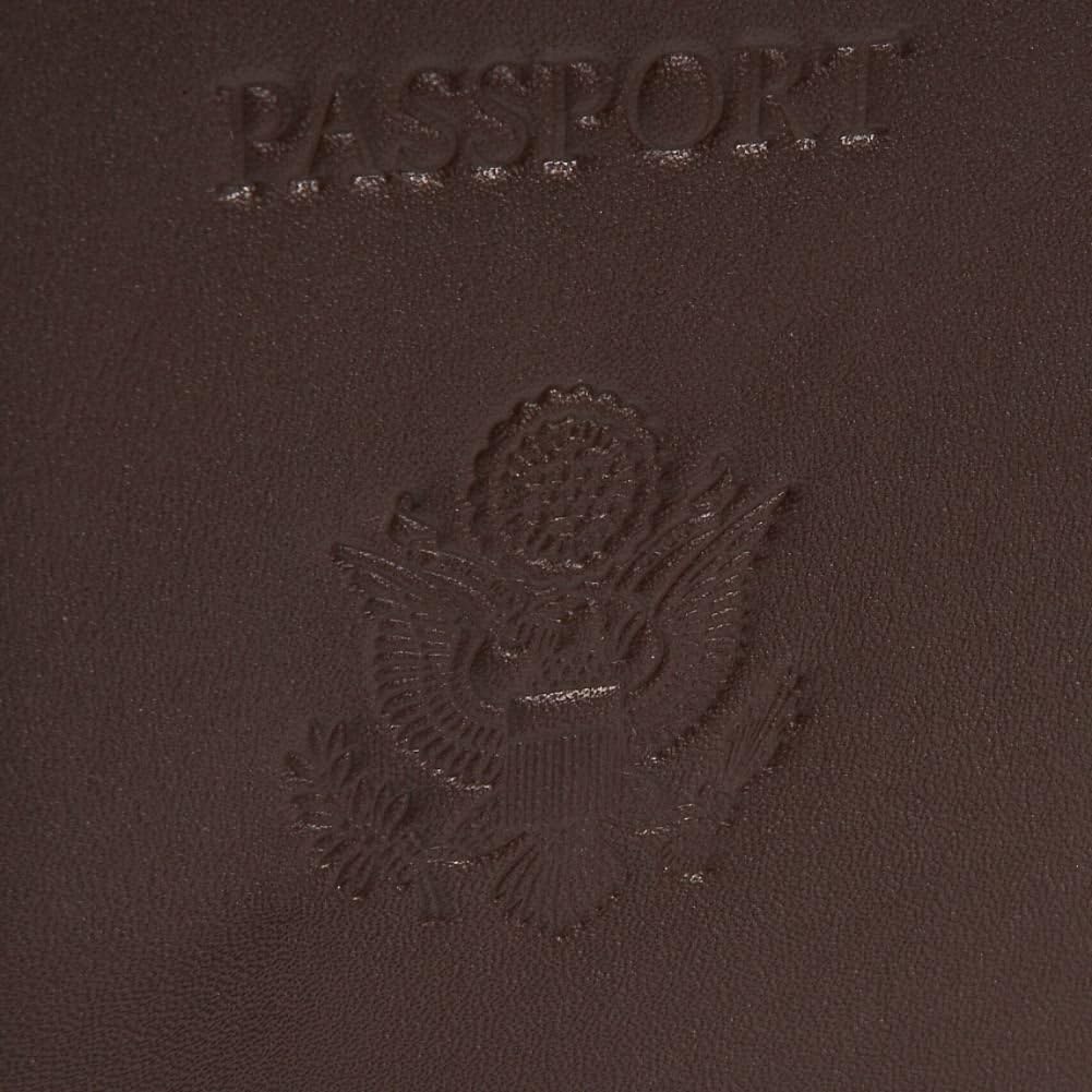 Royce Leather Passport Holder and Travel Document Organizer