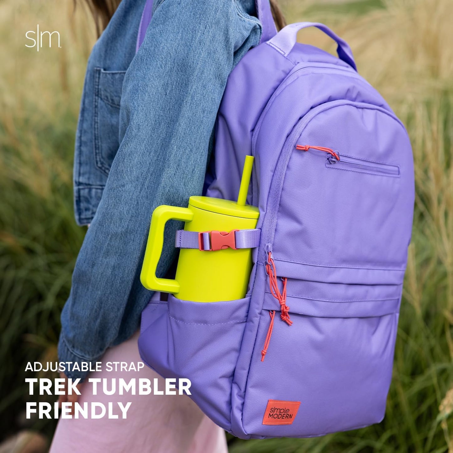 Simple Modern Ellis Backpack for School | Elementary Middle and High School Bookbag for Kids and Teens | Girls and Boys | Cream Terrazzo