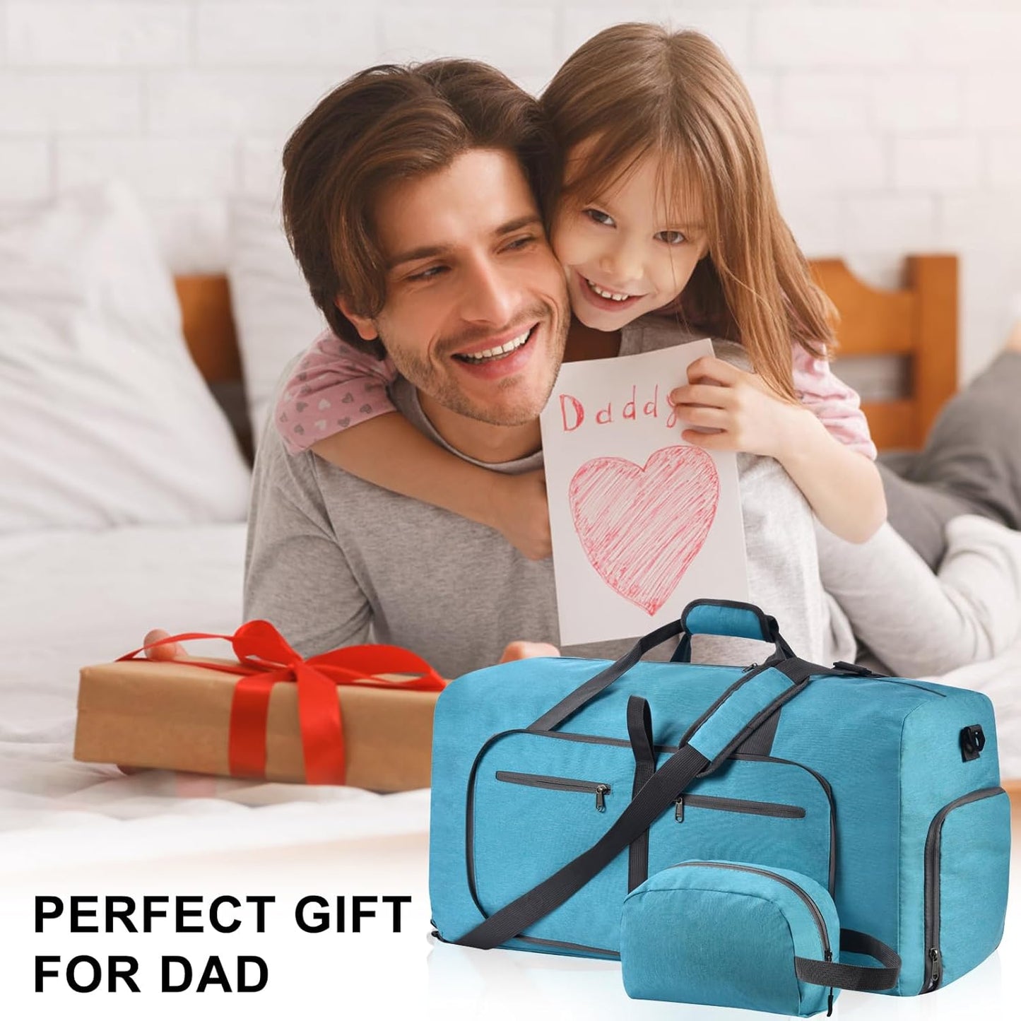 Felipe Varela Duffle Bag with Shoes Compartment and Adjustable Strap,Foldable Travel Duffel Bags