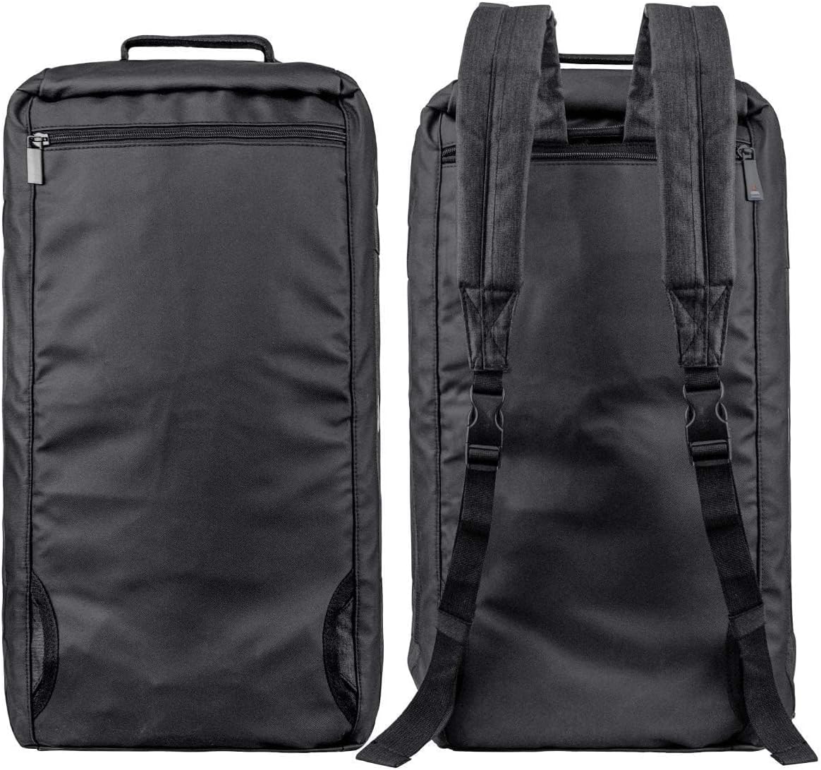 Gym Duffle Bag Backpack Waterproof Sports Duffel Bags Travel Weekender Bag for Men Women Overnight Bag with Shoes Compartment Black-Perfect Fathers Day Gifts for Dad/Men/Husband