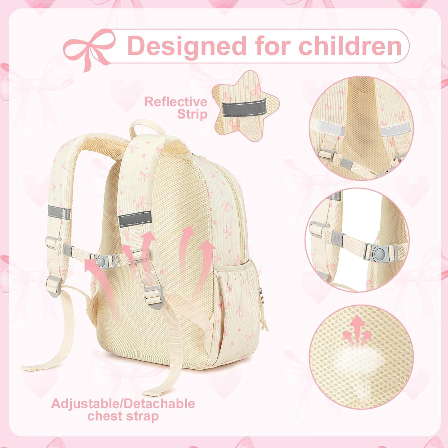 CAMTOP Preschool Backpack for Kids Boys Girls Toddler Backpack Kindergarten School Bookbags for Age