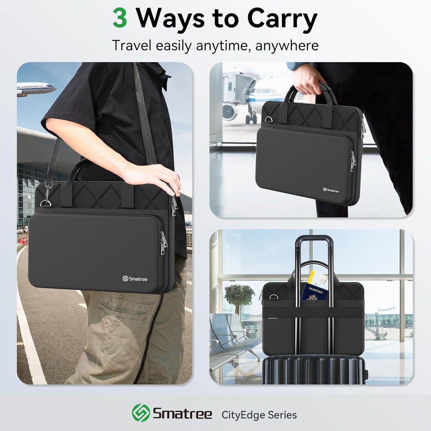 Smatree CityEdge Laptop Sleeve Case for 14inch HP Fortis 14 G11/G10 Chromebook, for 14inch EliteBook 645/640/1040/845/840 G11/G10, for ZBook Firefly 14 G11A/G10A, for HP Chromebook 14a Case (CE05)