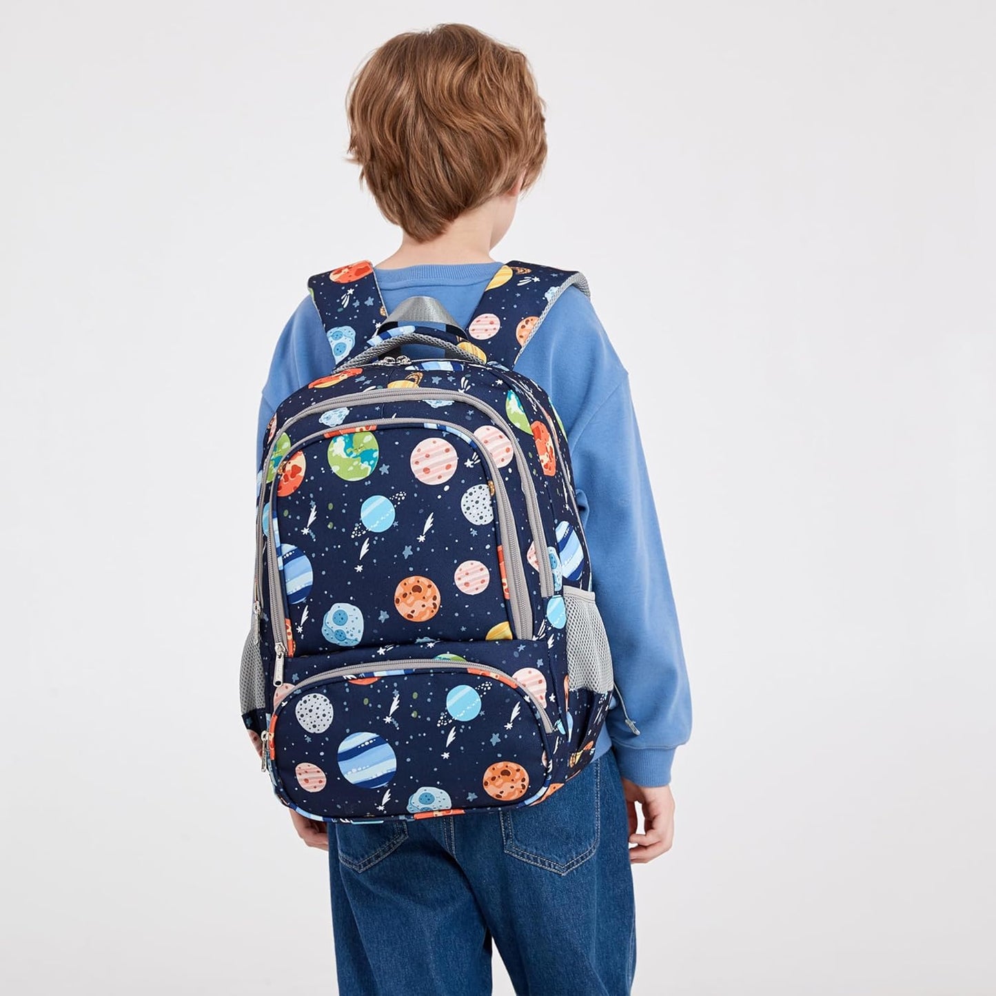 abshoo Lightweight Elementary School Backpack For Boy Kindergarten Boys Bookbag Solar System Kids School Bags (Space Planet)
