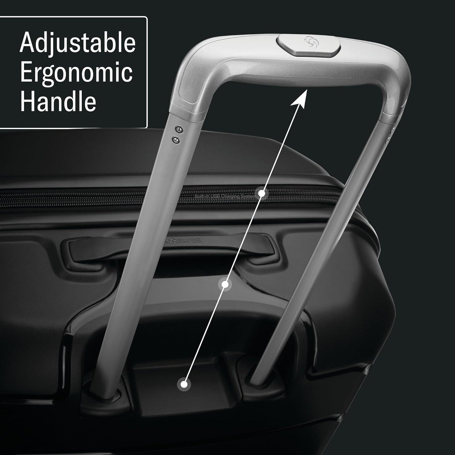 Samsonite Freeform 2-Piece Luggage Set - Carry-On & Large Checked Luggage with Dual Spinner Wheels - Durable Polypropylene Hardshell - TSA Lock, Airline-Approved - Expandable Hard Shell - White