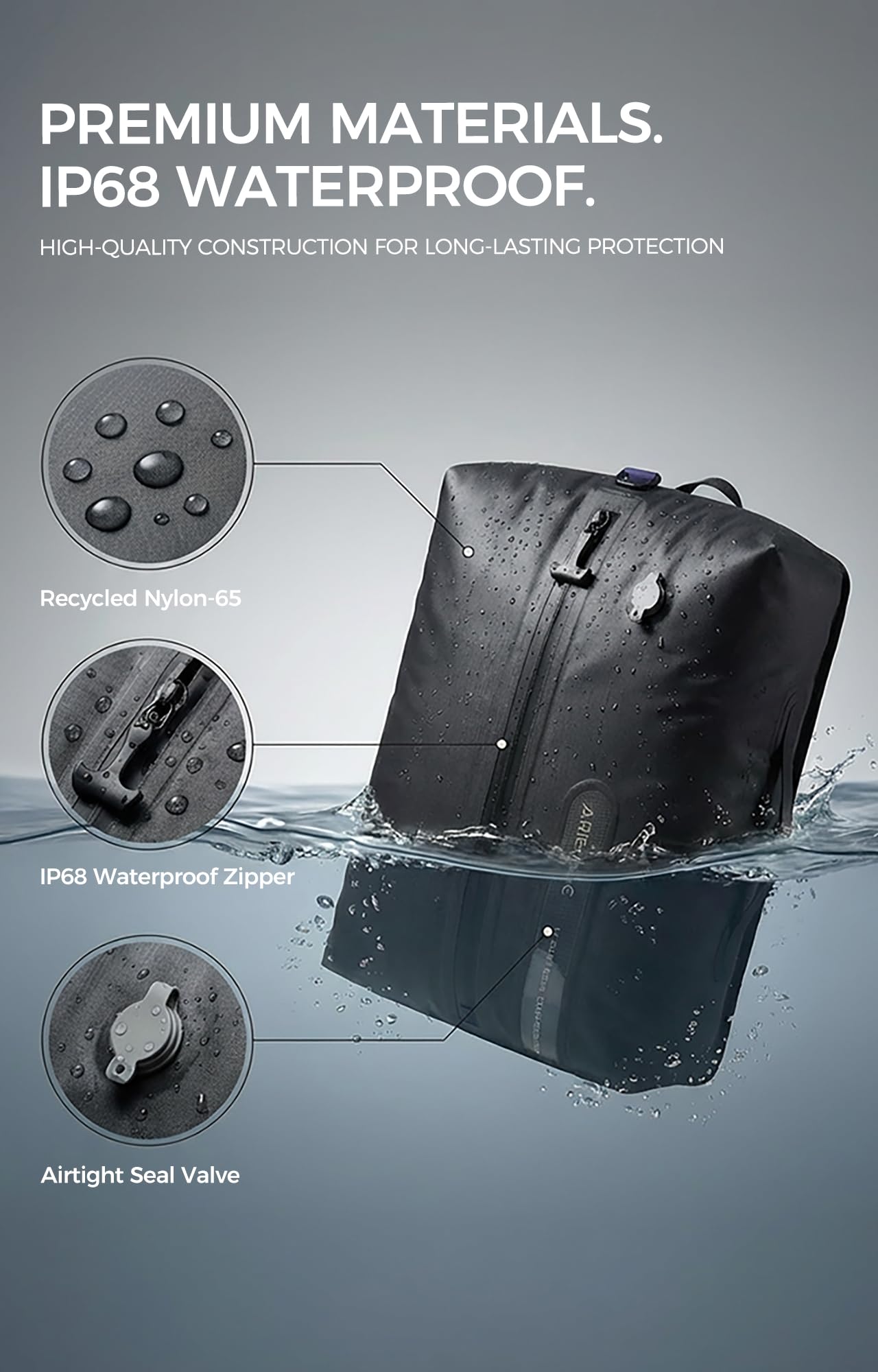 IKYWT Vacuum Seal Bags for Travel w/Pump, 18L Compression Packing Cubes for Carry-On Suitcase &