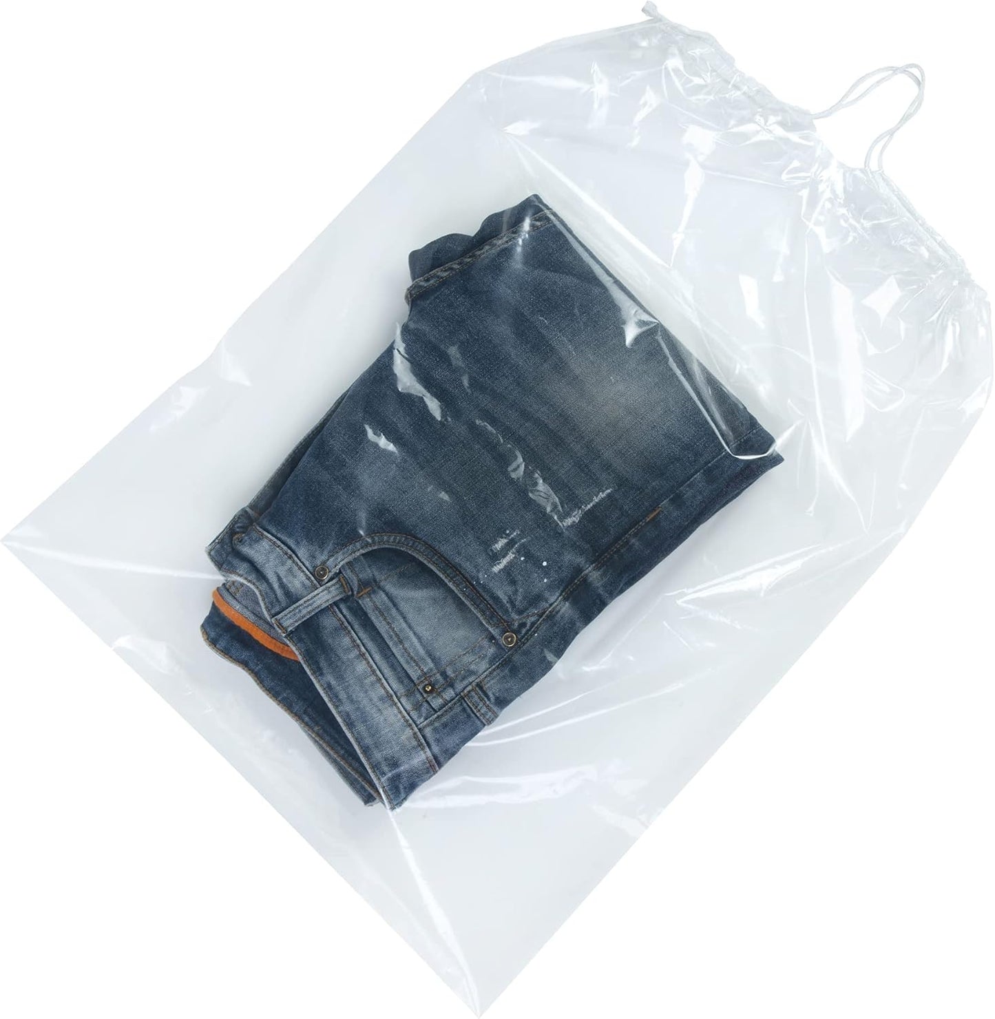 InfinitePack Large Transparent Shoe Bags for Travel, Portable Shoe Bags, Shoes Pouch Storage Organizer with Drawstring for Men & Women aClear Window Shoes Pouch with Rope