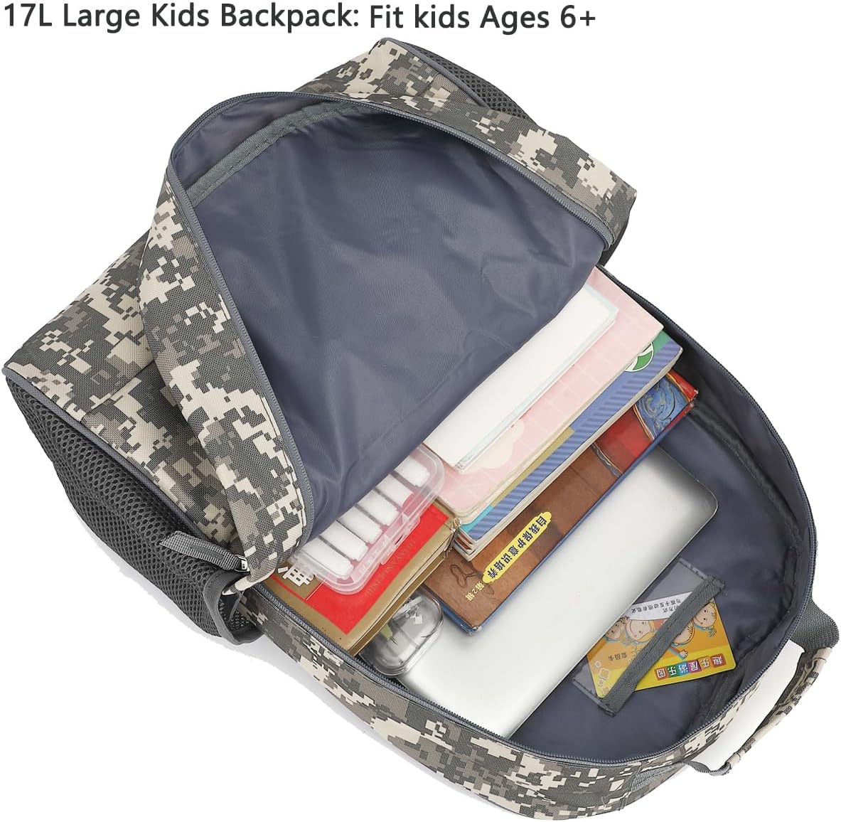 FlowFly Kids Backpack for Toddler Boys Girls, Simple Lightweight Bookbag for Daycare Kindergarten