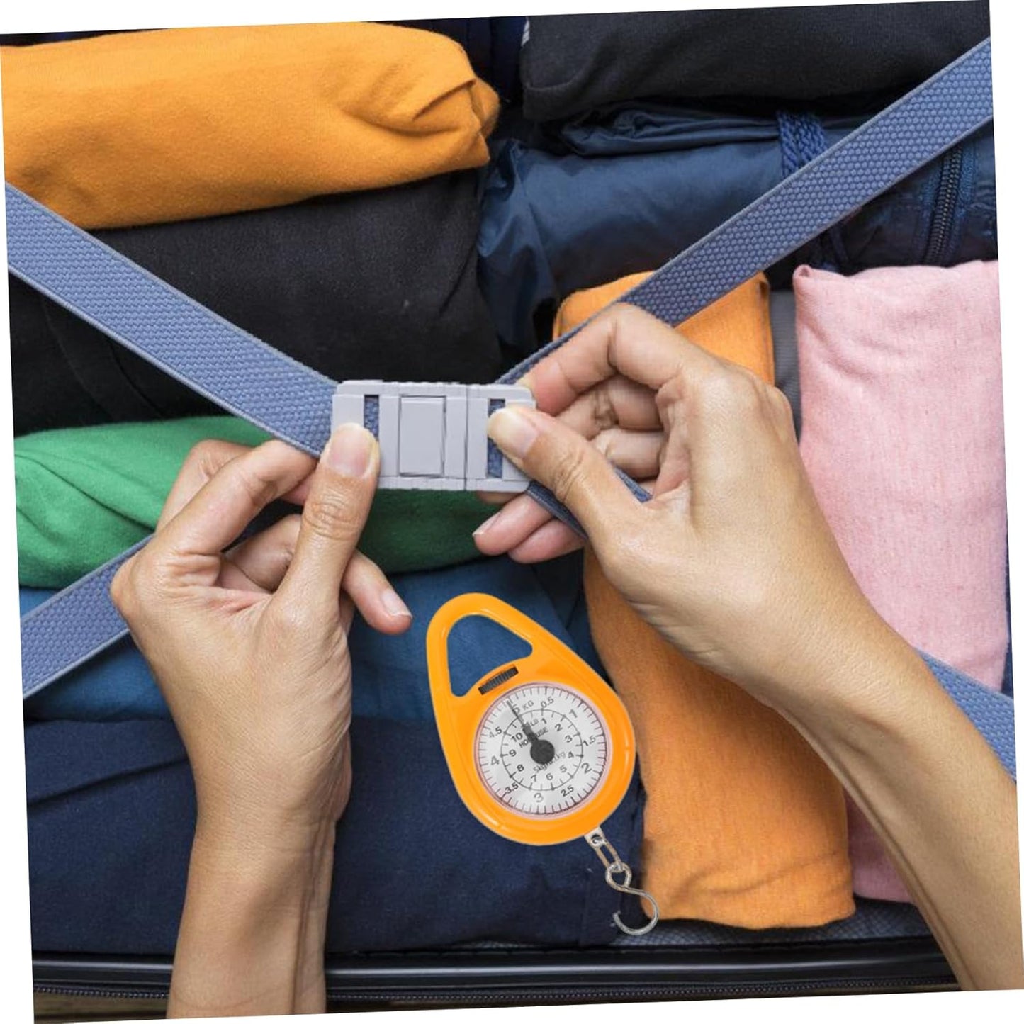 2pcs Spring Scale Luggage Weight Scale Portable for Travel Compact and Easy to Use