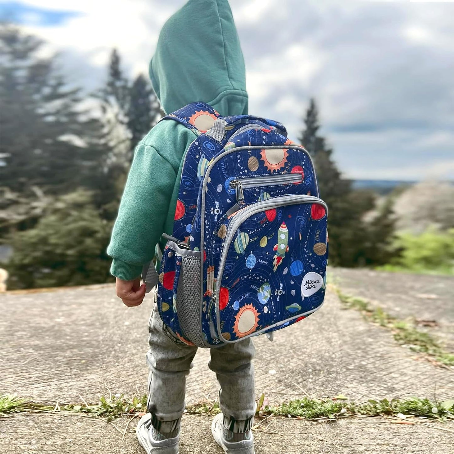 mibasies Toddler Backpack for Boys 2-4: Cute Kids Backpacks Boys - Preschool Kindergarten Backpack