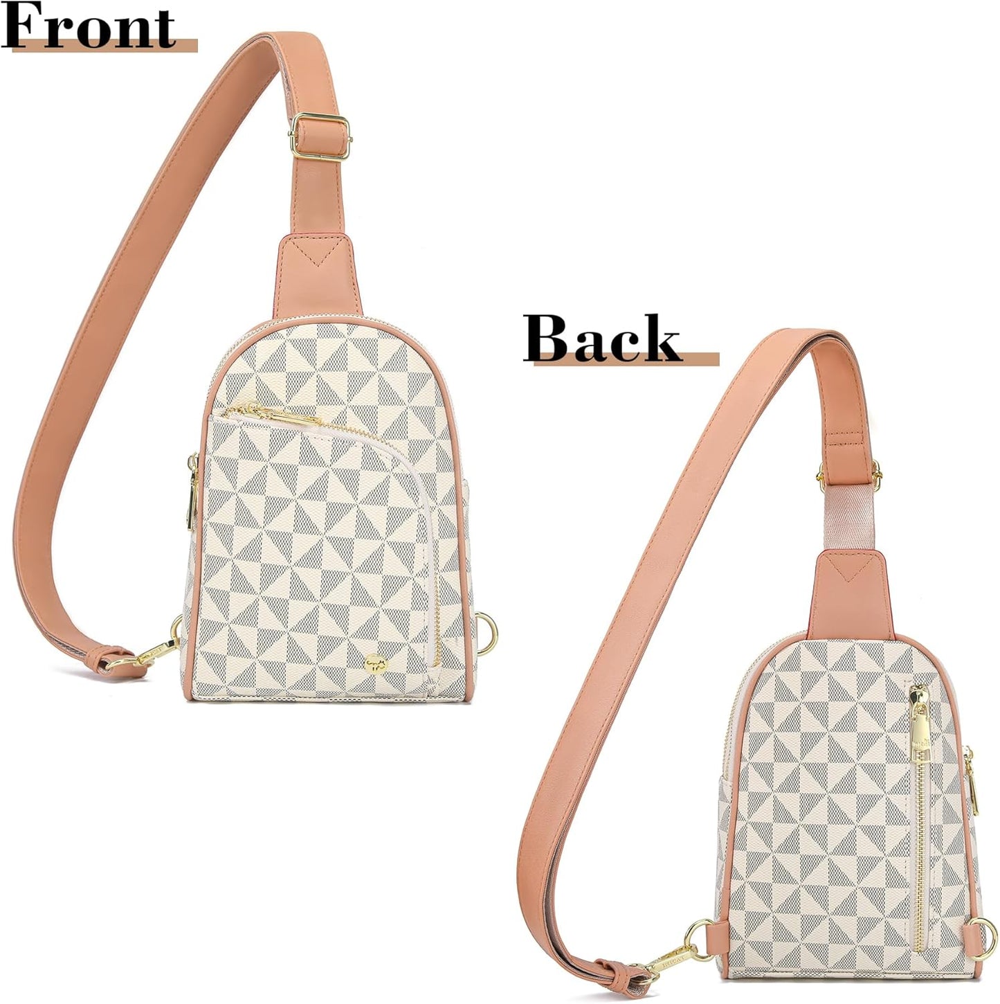 INICAT RFID Blocking Sling Bag Anti Theft Crossbody Bags for Women Travel Fanny Pack Cross Body for Woman Chest Bag