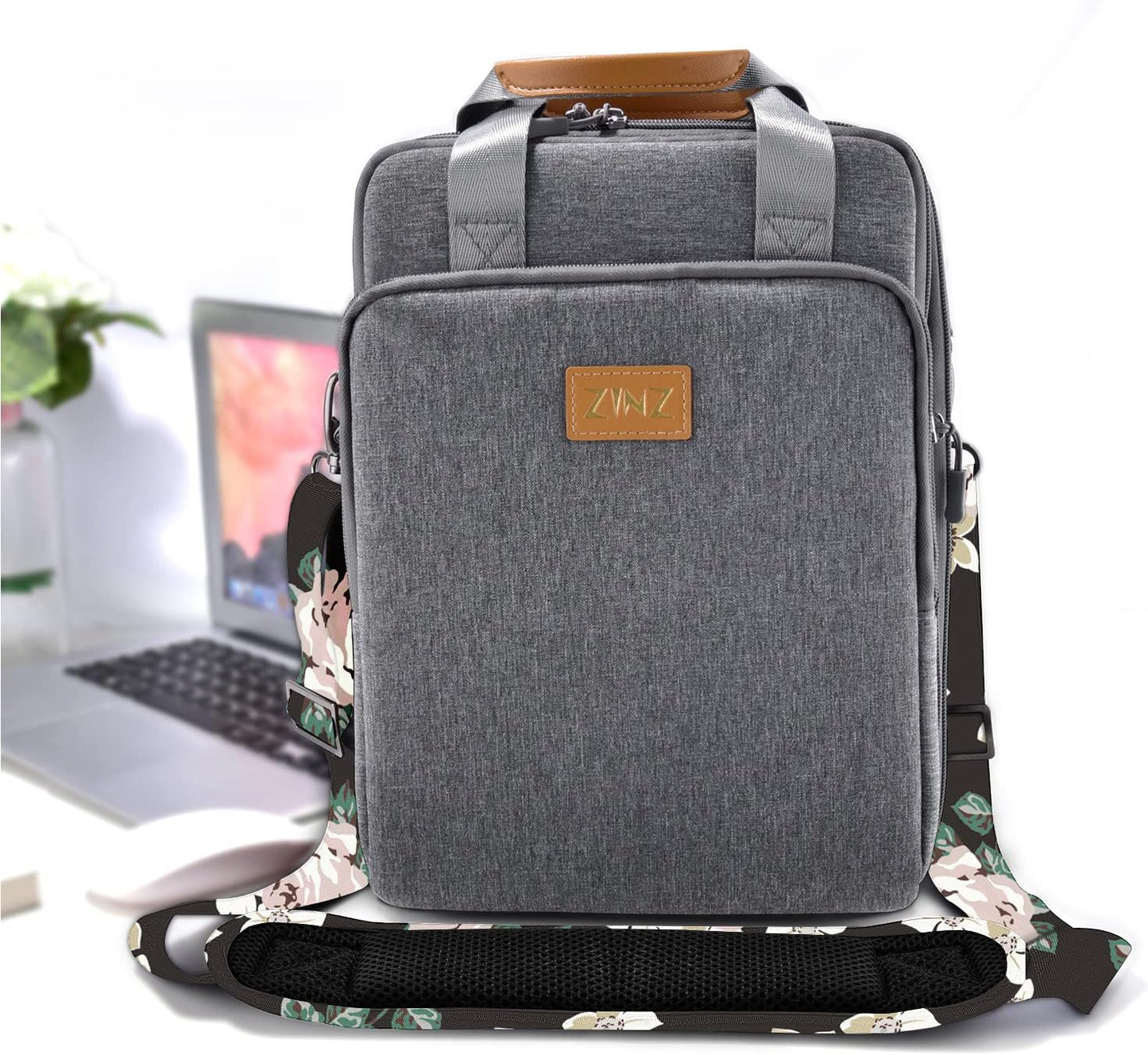 ZINZ Shoulder Strap 58" Ultra-Thick Fixed Padded and Adjustable Buckles Crossbody Strap for Briefcase Laptop Bag Luggage