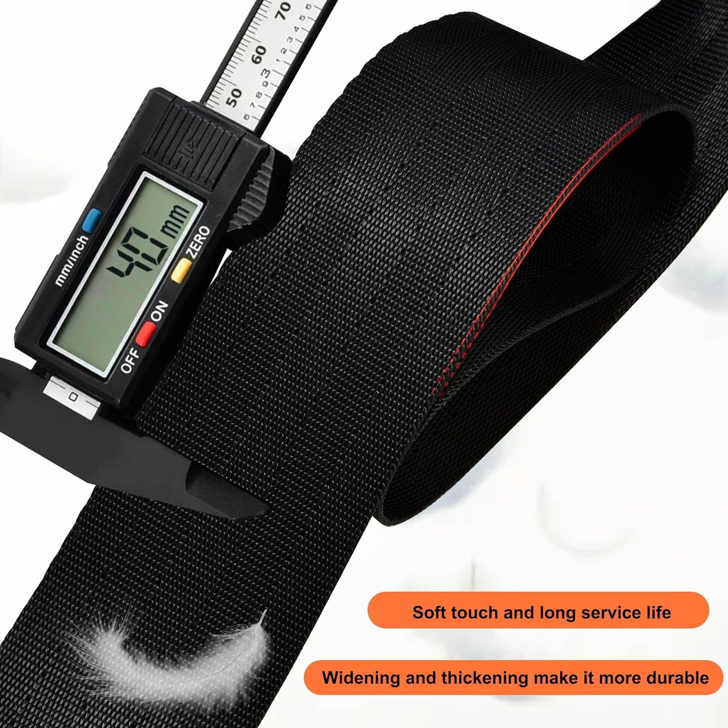 ZINZ 60 Inch Shoulder Strap with Removable Ultra-Thick Pad, Adjustable Buckles Shoulder Crossbody Strap for Luggage Bag