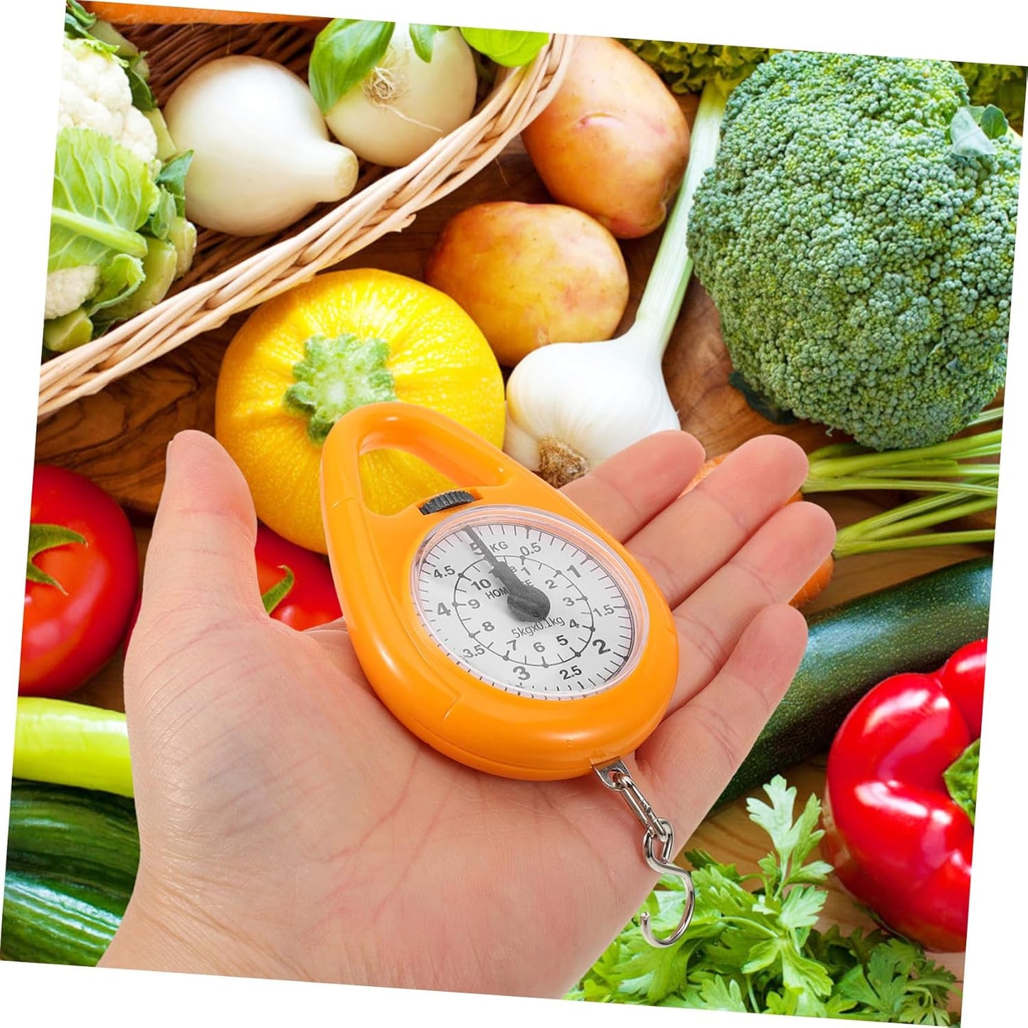 Portable Mechanical Spring Luggage Scale Accurate Hanging Weight Measurement Tool for Travel Compact Design Built Hook for Easy Use
