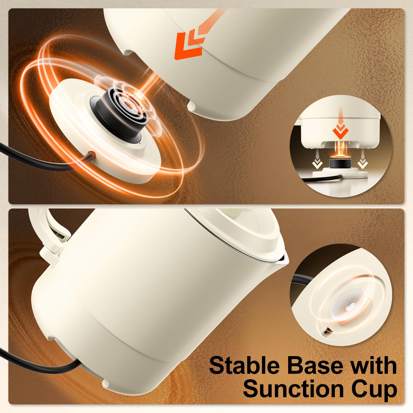 Stariver 0.6L Portable Electric Kettle, Stainless Steel Travel Kettle