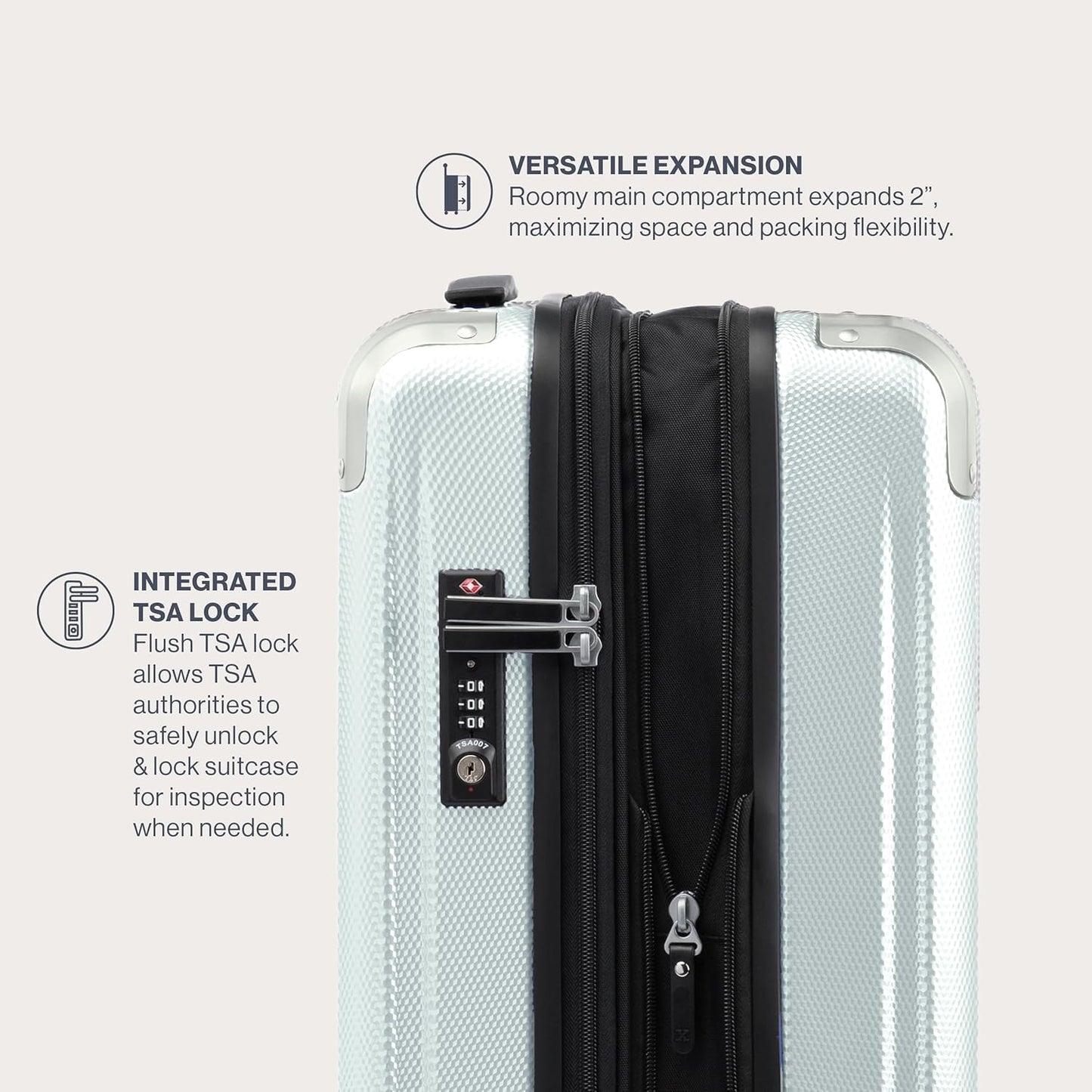 Travelpro Pathways 3 Hardside Expandable Luggage, 8 Spinner Wheels, Lightweight Hard Shell