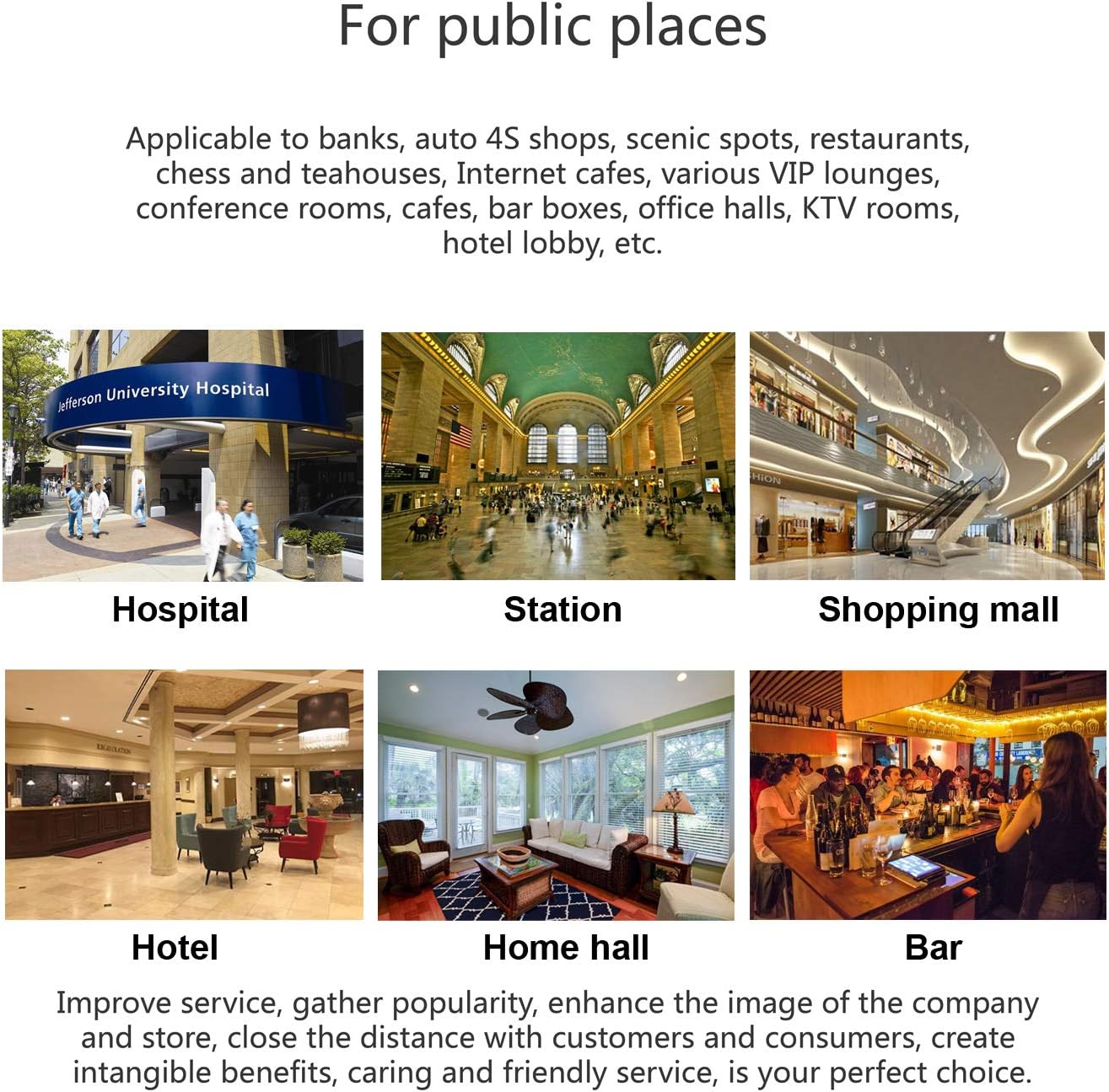 Wall Mounted Cell Phone Charging Station High Speed Cables with 8 Ports Applicable Airport Hospitals Banks Hotel Shopping Malls and Public Places