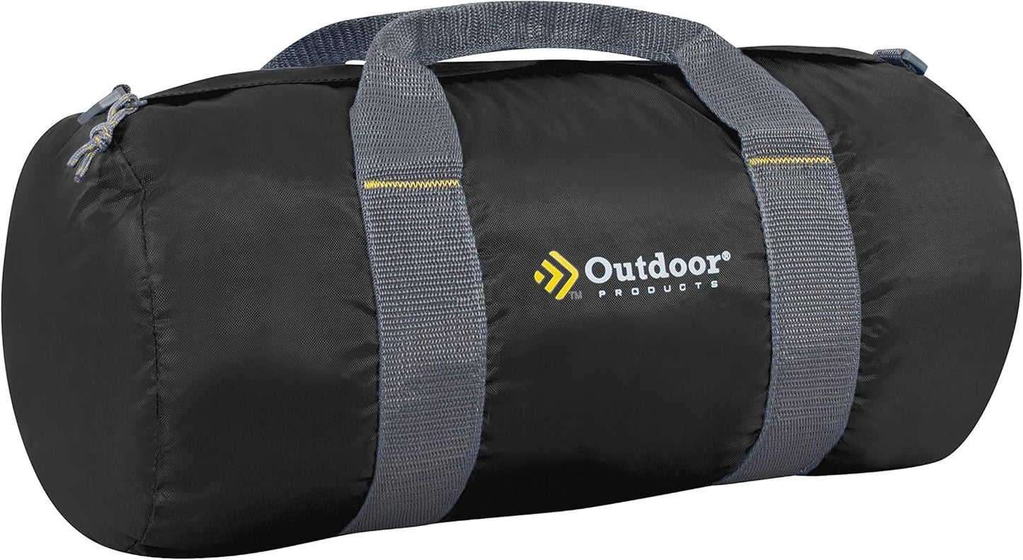 Outdoor Products Deluxe Duffel (Black, 12 in X 24 in)