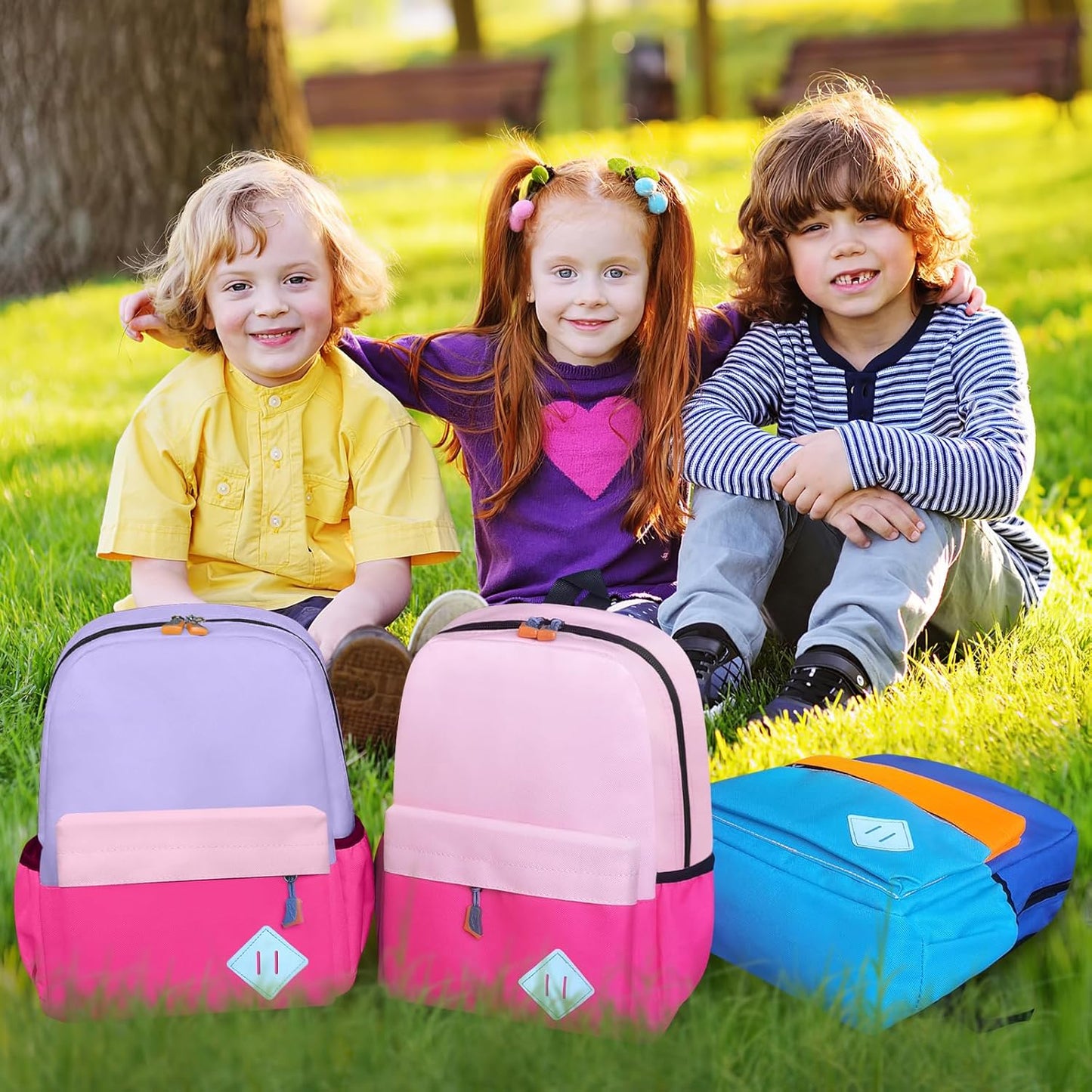 Little Kids Backpack for Girls - Toddler Preschool Backpack School Bag Cute Kindergarten Backpack for Aged 3-6, Purple Rose